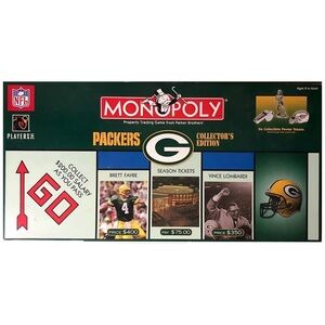 Rare Monopoly Green Bay Packers Collector's Edition Board Game New Sealed